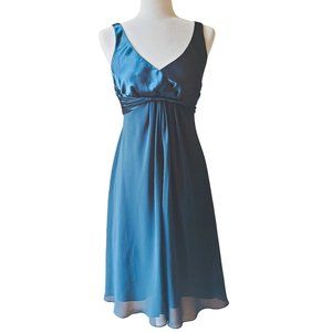 Jones New York Petite Chiffon Midi Cocktail Dress, Evening Gown Size 8P